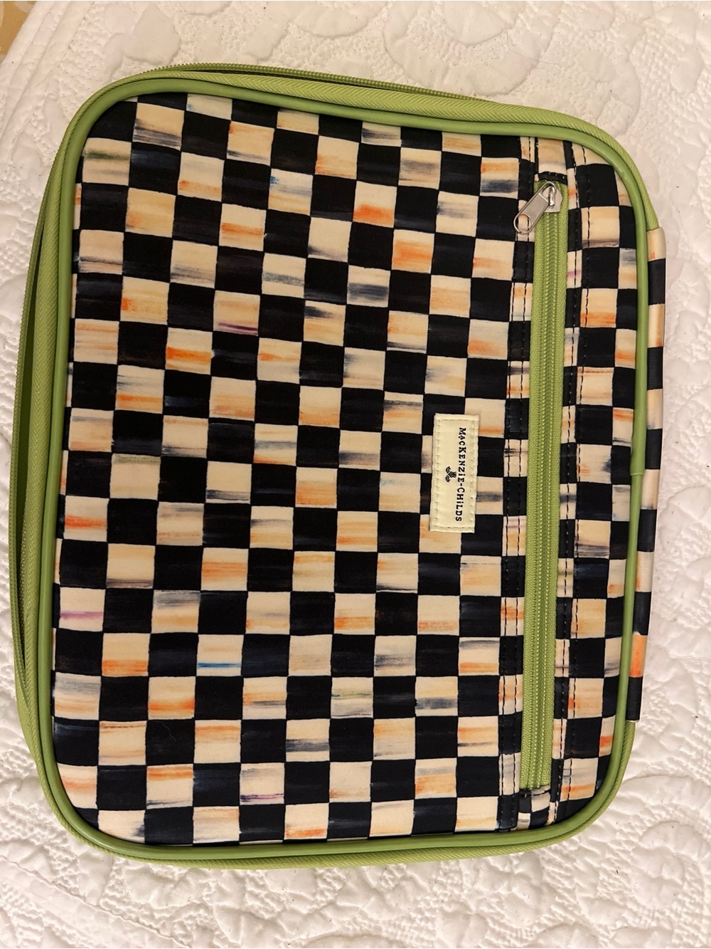 RETIRED ***MacKenzie-Childs Lime Green Tablet Case